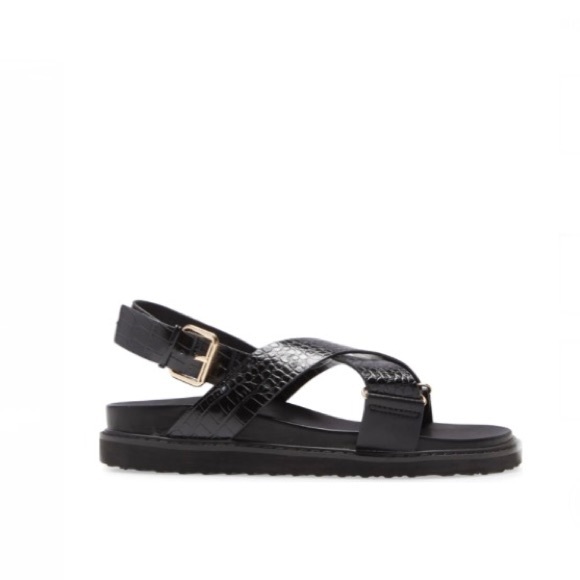 Snakeskin Embossed Slingback Sandal NWOT - Picture 5 of 9